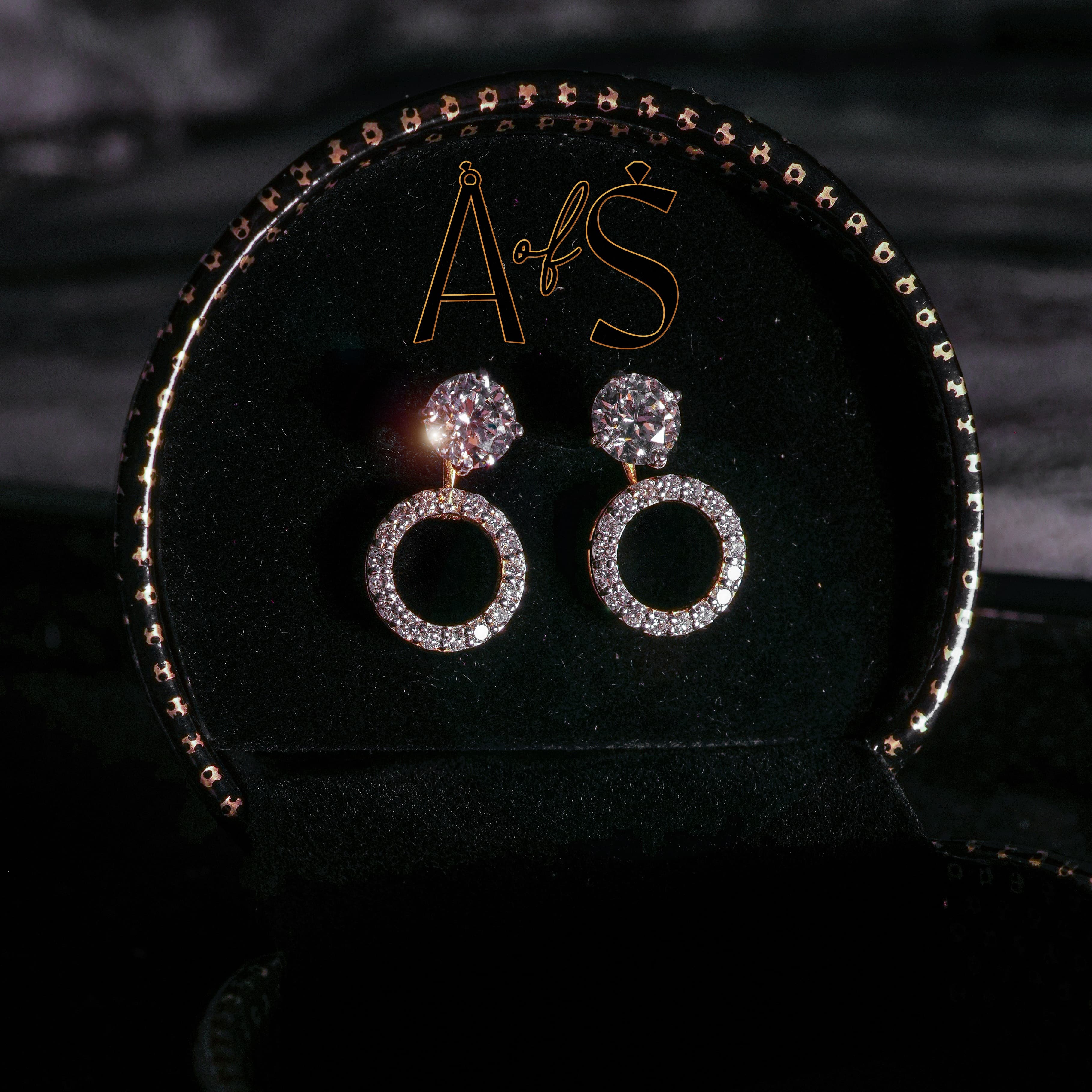 Solitaire Earring 2 in 1